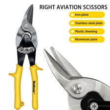 Right Cut Aviation Tin Snips Steel Compound Cutting Sheet Metal New