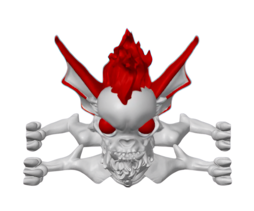 Articulated Hellhound - Chihuahua, Flexi Halloween gift, 3D Printed - Picture 10 of 47