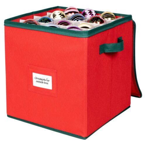 Christmas Ornament Storage Box with Zippers - Stores up to 64 3" Ornaments - Picture 8 of 23