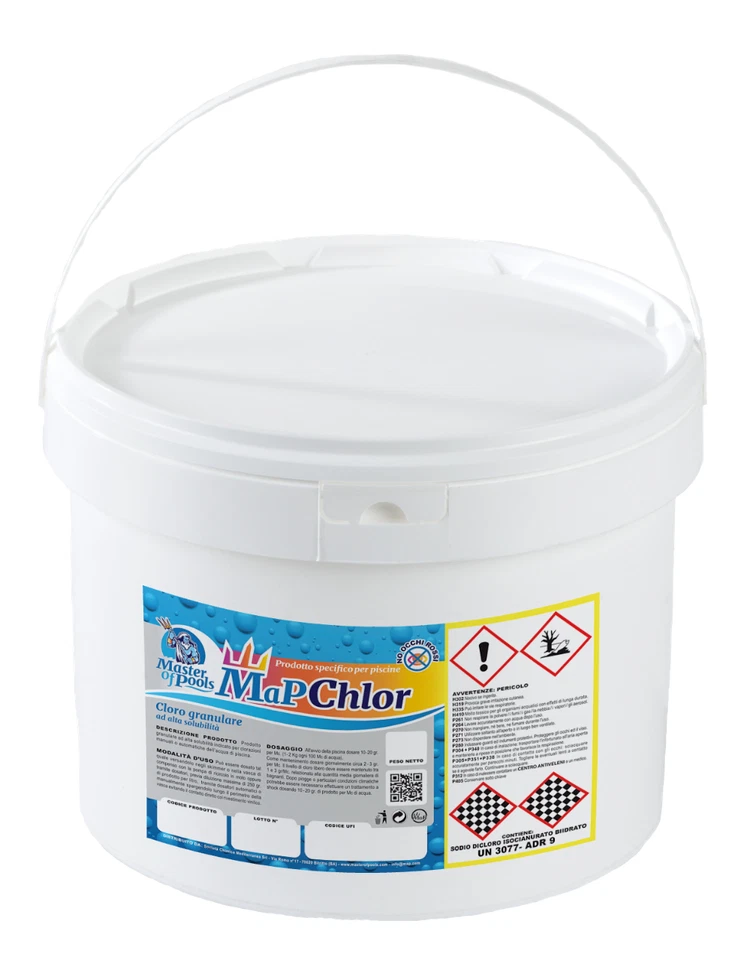 Kit Tridente, kit completo prodotti chimici piscina 100-120 mc Master of Pools - Immagine 2 di 4