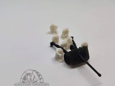 1/144 (12mm) British 17 pdr pounder anti tank gun with crew