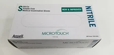 200 Nitrile Gloves Small Micro-Touch Powder Free Medical Examination 6034301