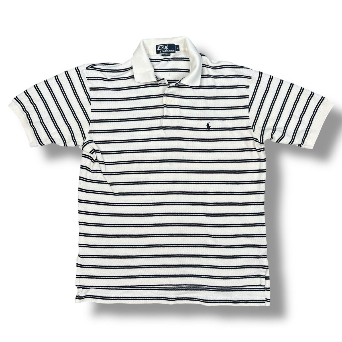 トップス 00s polo by ralph lauren swag flexwitme Vtg Polo Ralph Lauren Polo Shirt White Blue Preppy Ivy League Golf
