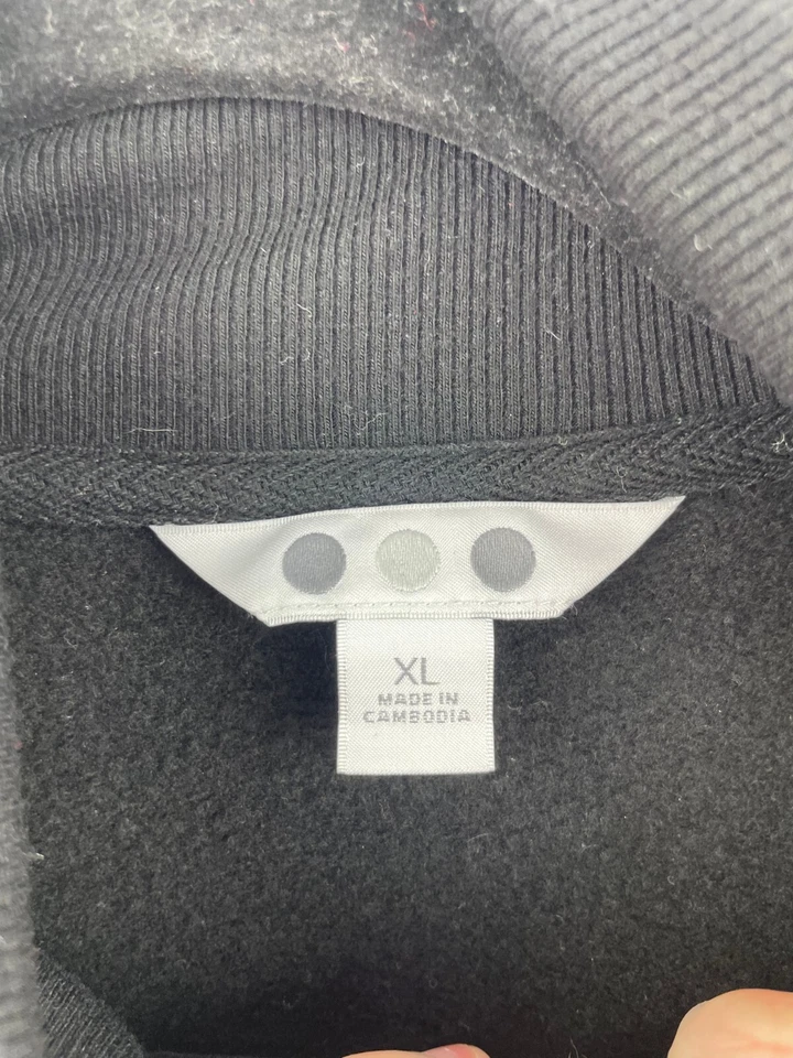 Suéter Three Dots XL 1/4 Cremallera Mujer Negro Pullover Manga Larga B7-08 Foto 4 de 4