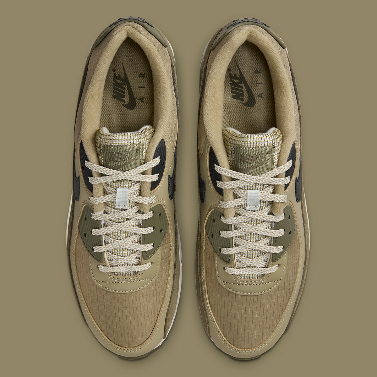 Nike Air Max 90 Neutral Olive Green Light Bone Black FB9657-200 