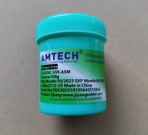 Amtech NC-559-ASM 100cc / 100g No Clean Tacky Solder Flux Paste - 第 1/1 張圖片