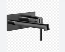 Gessi 63588.706 Ingranaggio Wall-Mounted Bathroom Faucet in BLACK METAL - PVD
