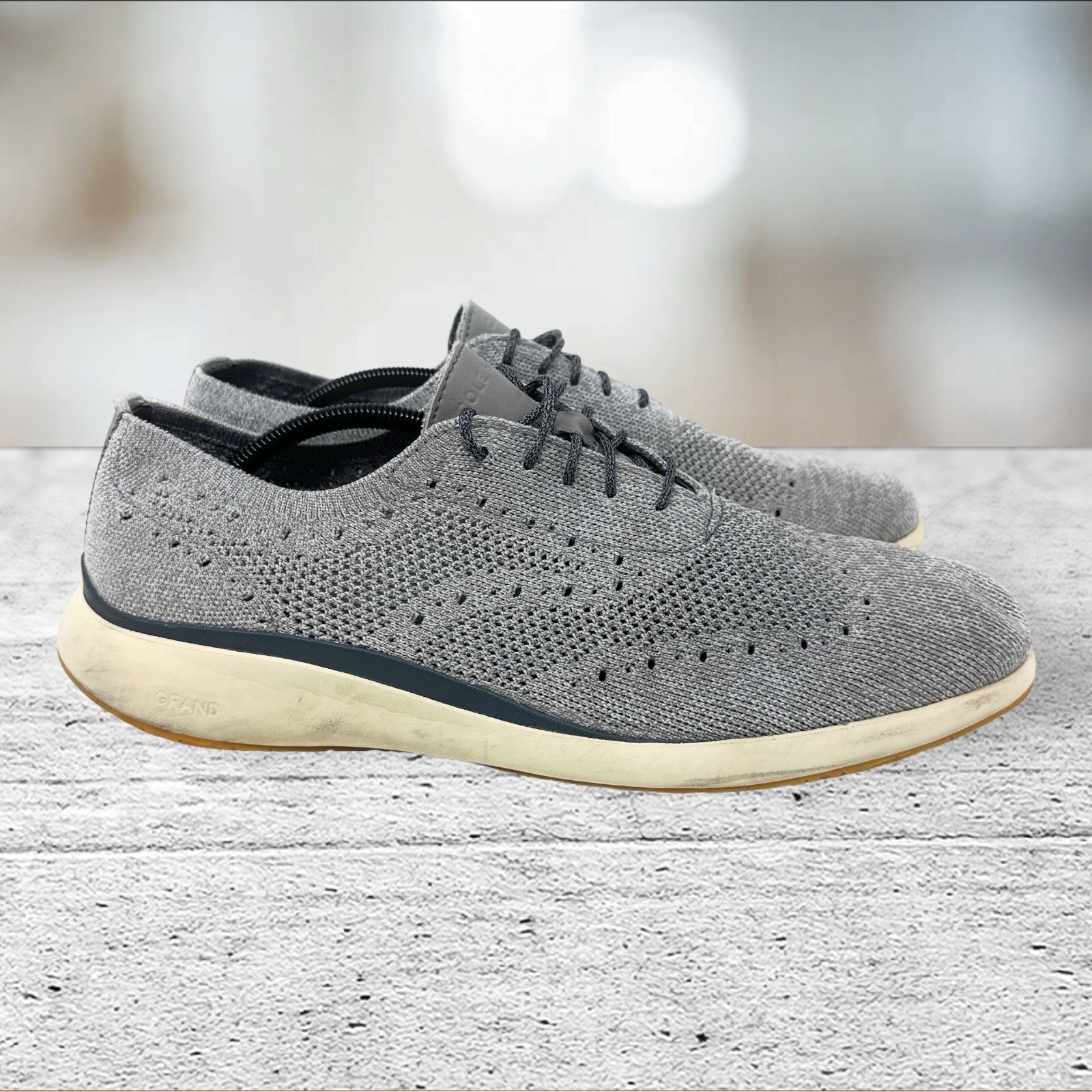 Cole Haan Grand Troy Men's Knit Wingtip Oxford Shoes … Gem