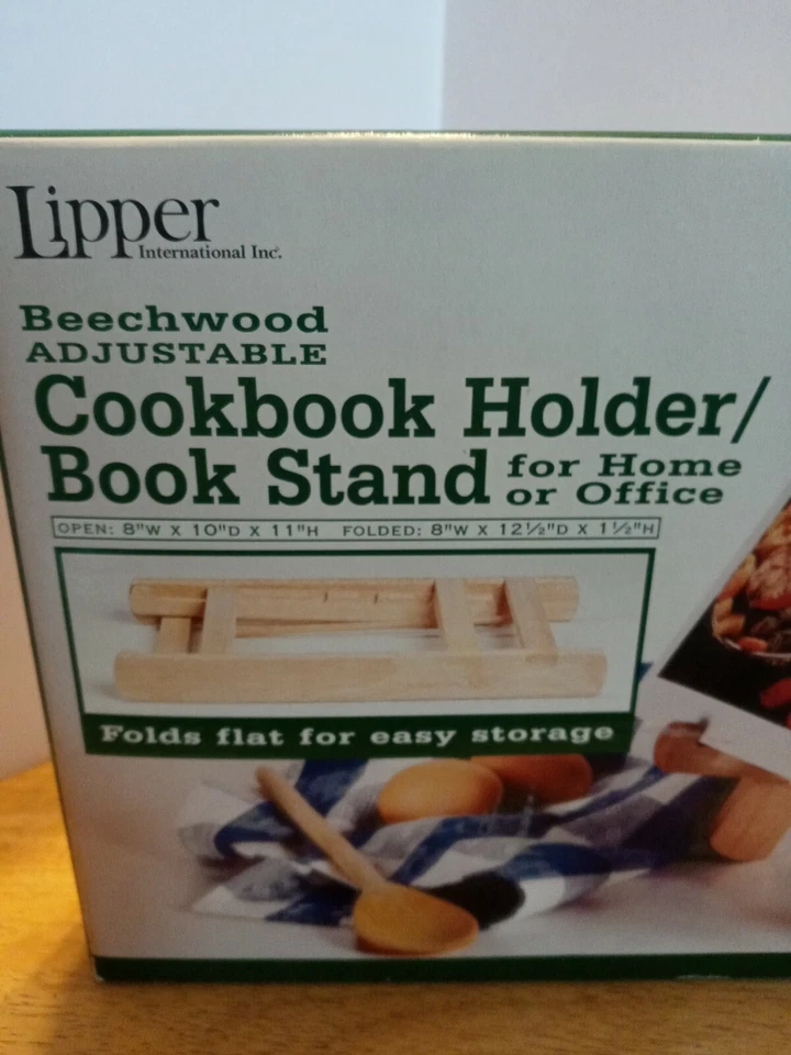 Vintage Lipper Beechwood Adjustable Cookbook Holder Stand NIB - Image 3 of 3