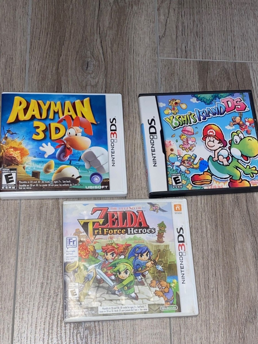 3 Nintendo DS & 3ds Games Bundle, Zelda, Rayman & Yoshi | eBay