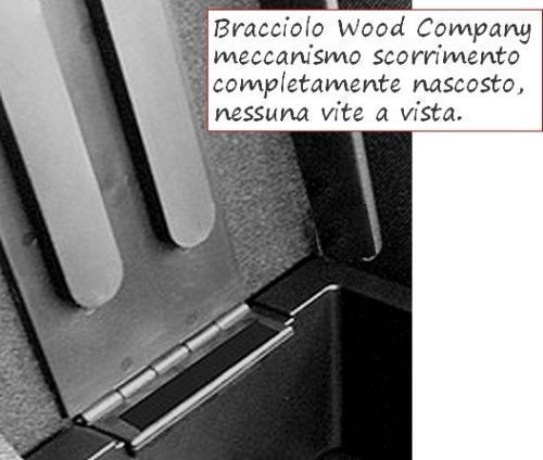 BRACCIOLO per 500X REGOLABILE nero PROMO originale Wood Company appoggiabraccio - Imagen 5 de 5