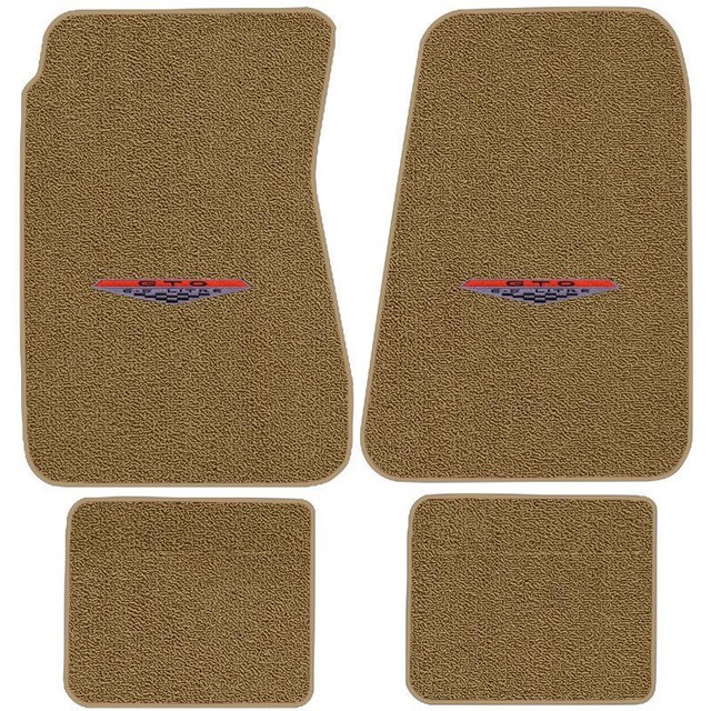 Pontiac GTO Custom Logo Loop Carpet Floor Mats Choose Mat Color And
