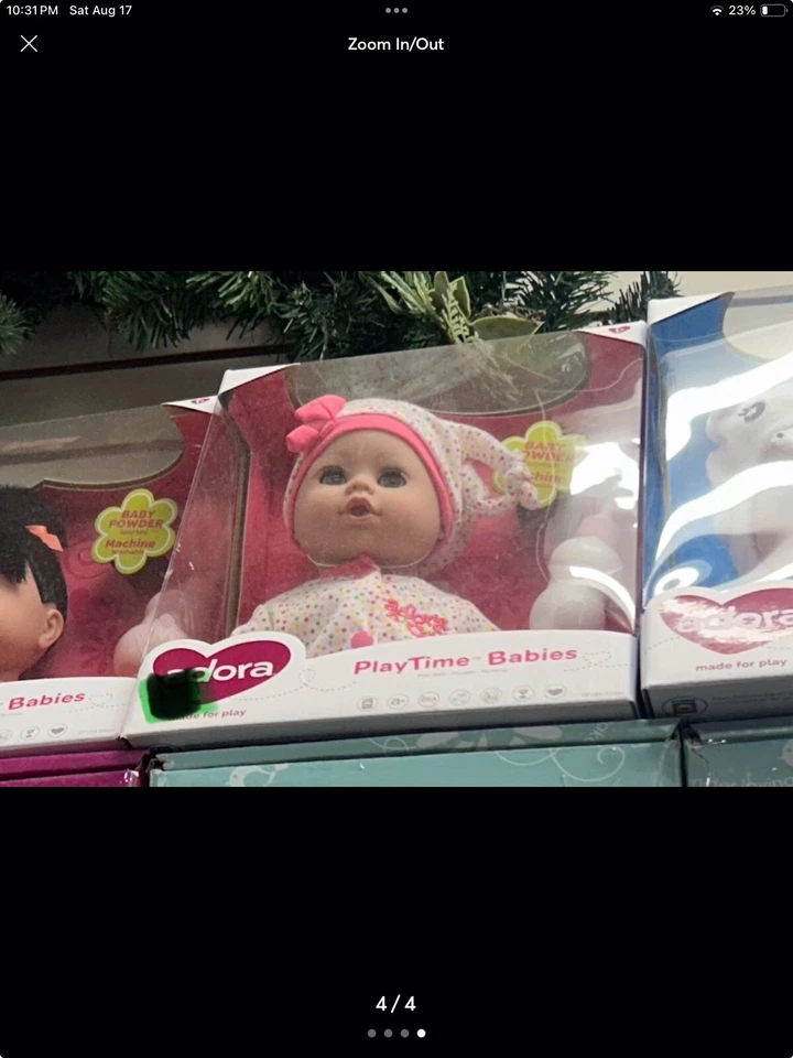 Adora Play Time Babies 13" vinilo y cuerpo suave bebé niña muñeca en conjunto de lunares Foto 4 de 4