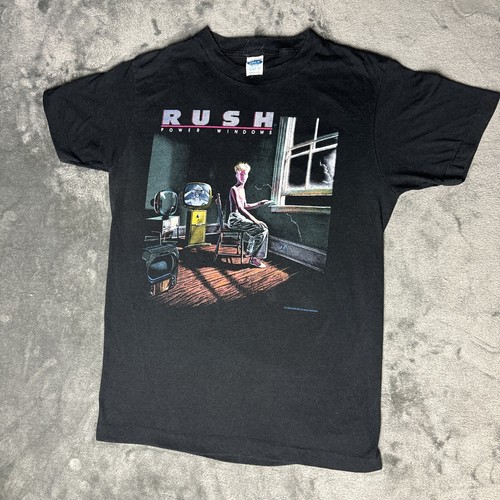 Rush Power Windows 1985 T Shirt Vintage Ched Size Tag L