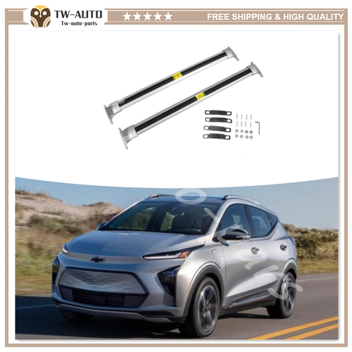 2Pcs Fits for 20222024 Chevrolet Bolt EUV Roof Rail Rack Cross Bar