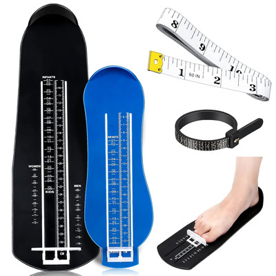 Weewooday 2 Pcs Foot Measurement Devices Shoes Size Measuring Devices with Tape 