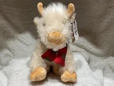 Ganz Hennie Highland Cow HX11897 with Scarf Plush Stuffed Animal Toy, 9.5"