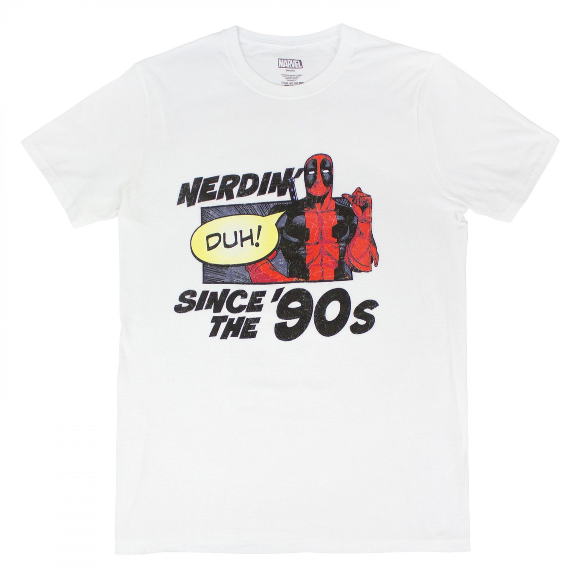 Deadpool Nerdin' Since The '90s T-Shirt White