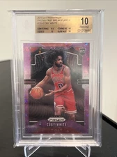 2019 Panini Prizm #253 COBY WHITE Rookie Purple Fast Break /75! BGS 10! PRISTINE