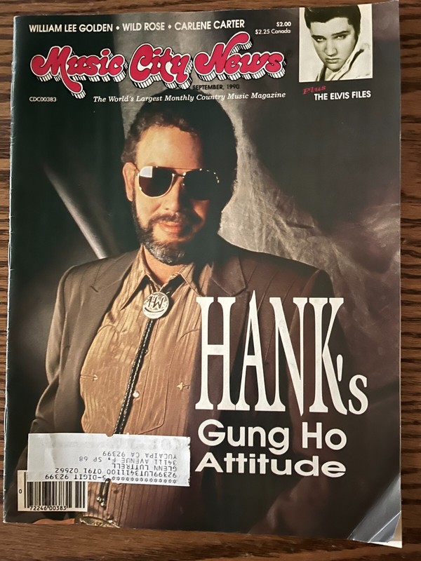 Music City News September 1990 with Hank Williams Jr.