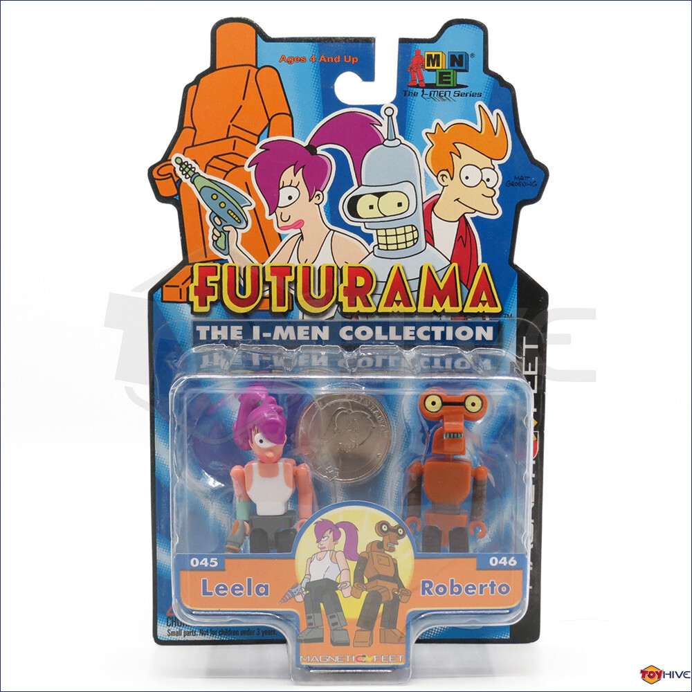 Futurama The I-Men Collection Leela & Roberto 2 figure pack made