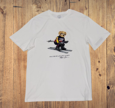 Polo Ralph Lauren Big Tall White SKI Teddy Bear Tee NWT Size 4XB