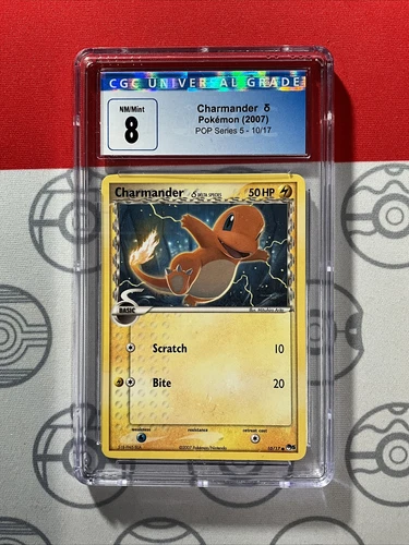 CGC 8 NM/MINT+  - Charmander 10/17 (Pop Series 5) - Delta Species