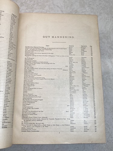 Waverly Novels: Waverly Guy Mannering The Antiquary Old Mortality W. Scott 1880 - Picture 13 of 24