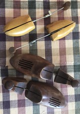 Two Vintage Wood Shoe Tree Form Stretchers