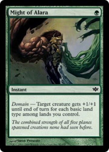 Might of Alara ~ Damaged Conflux MTG Magic UltimateMTG Green Card - Picture 1 of 1