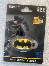 EMTEC Batman 32GB USB Flash Drive Keychain NEW SEALED DC Comics