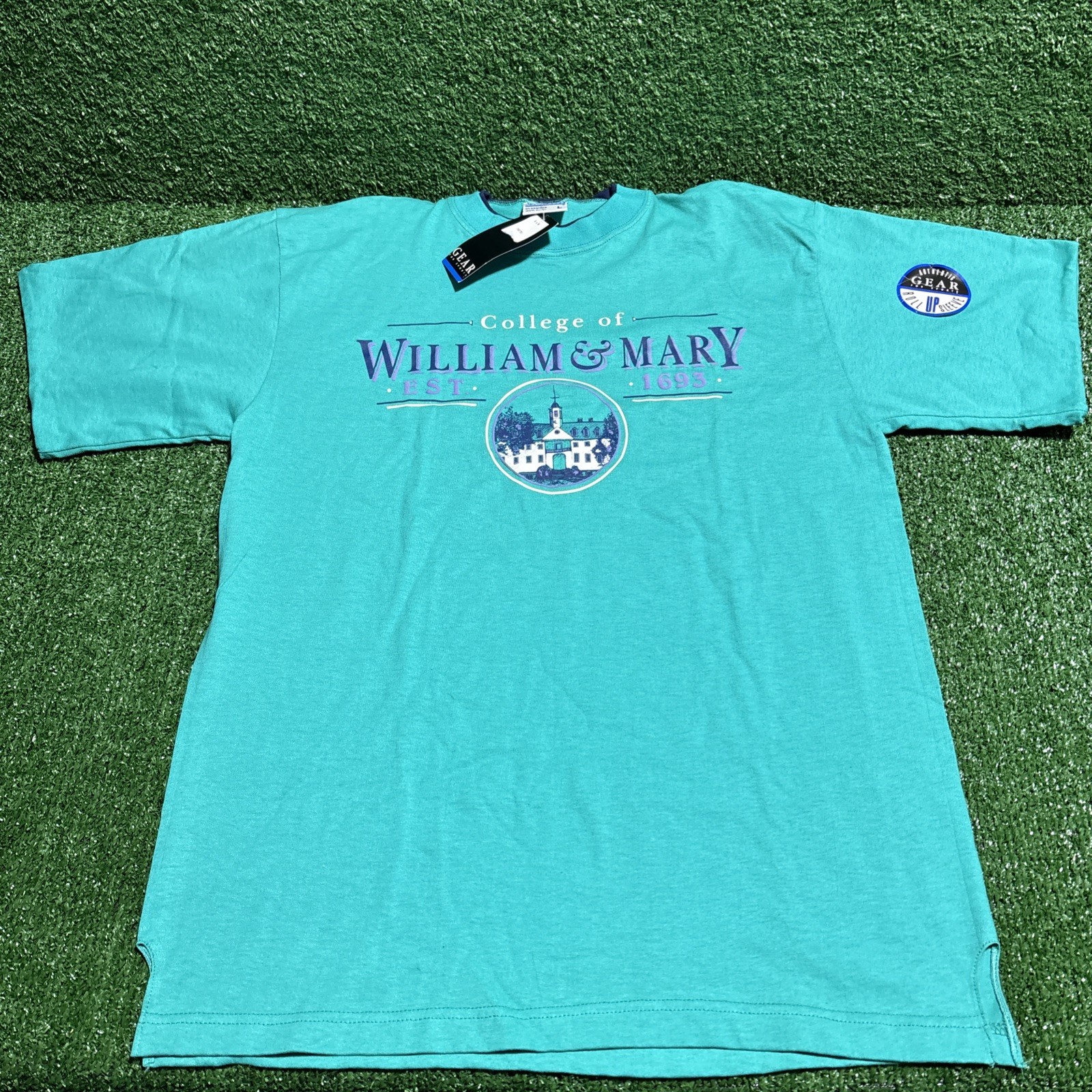 VTG College Of William & Mary L Tee Gear For Sports Crazy Piece Dead Stock