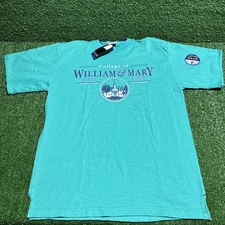 VTG College Of William & Mary L Tee Gear For Sports Crazy Piece Dead Stock