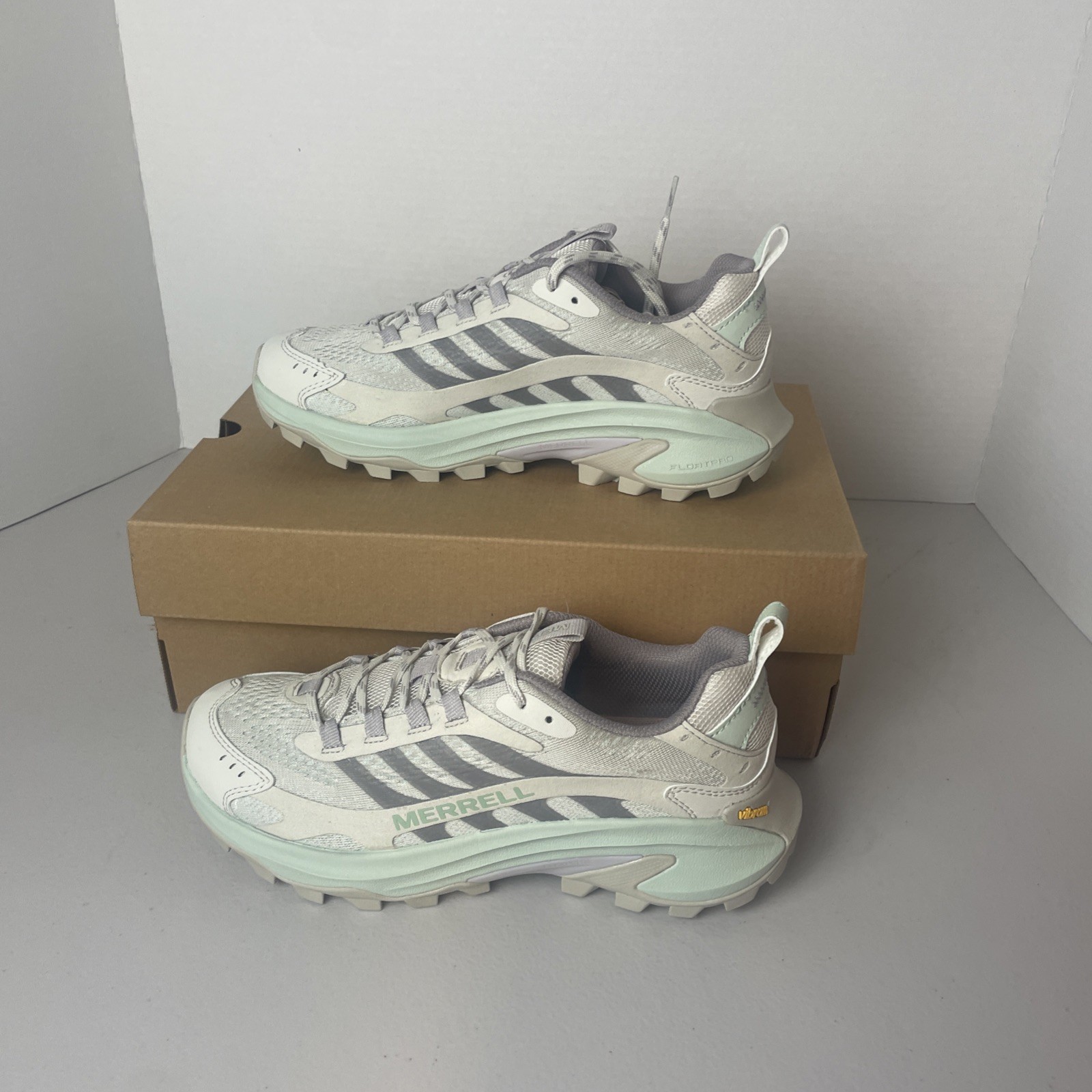 Scarpa da trekking Merrell Moab Speed 2 donna trail running Greige J038520 8 5 nuova con scatola