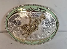 Montana Silver Smith bull rider Buckle