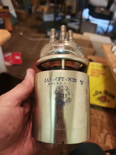 JAN-CFT-7C23 POWER TRIODE FEDERAL TELEPHONE & RADIO Electron Tube Division