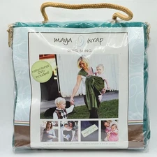 Maya Wrap NEW Ring Sling Baby Carrier Comfort Padded EMERALD GREEN w/DVD Size LG