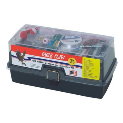 Eagle Claw Go Fish Extreme Tackle Box Kit KTKLBXFW-D, KTKLBXFW-D