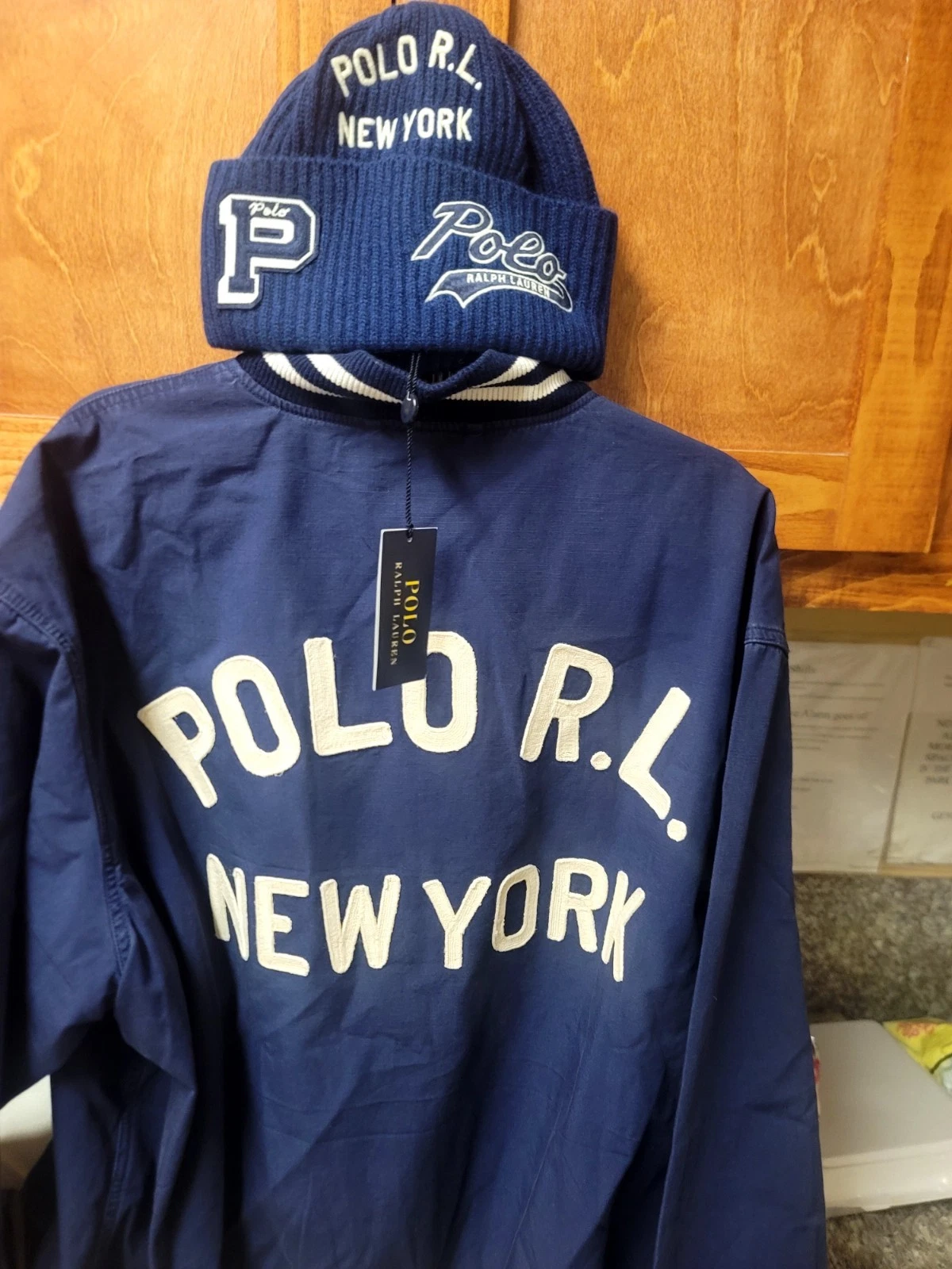 POLO RALPH LAUREN EMBROIDERED CANVAS PATCH JACKET SZ XXL BNWT $355.00 FREE SHIP - product detail image 1