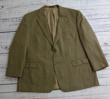 Lauren Ralph Lauren Brown Tan Tween Wool Suit Blazer Jacket Mens 50 Regular