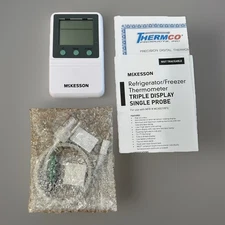 McKesson MCK821RFV Refrigerator Freezer Thermometer Triple Display Single Probe