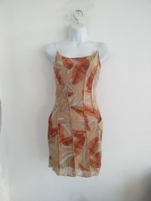 Lovely Day Tropical Leaf Palm Print Y2K Mesh Mini Dress