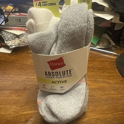 Hanes Absolute Active Docks  6-12 Men s
