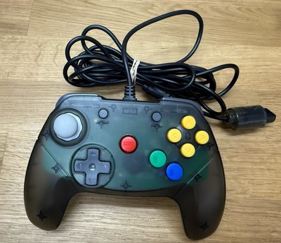 RetroFighters Brawler 64 Smoke Gray Controller Transparent N64 Wired Working