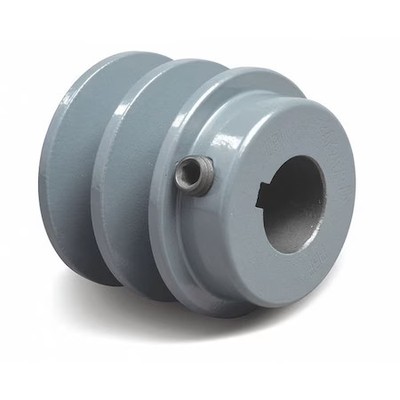 5/8 In Fixed Bore 2 Groove V-Belt Pulley 3.55 In Od, 2Bk34x5/8