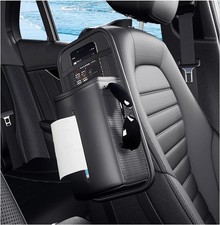 Car Tissue Holder, Seat Side Hanging Bag Rectangle Tissue Box Cover with Mesh