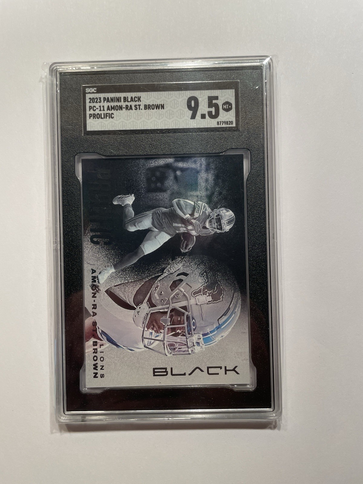 2023 Panini Black - Amon-Ra St. Brown Prolific Case Hit SSP #PC-11 -- SGC 9.5