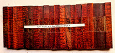 20 pcs 5/8" x 5/8" x 5" High figured Snakewood turnings