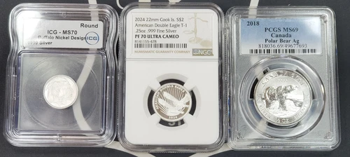 *SILVER*  All 3 Included Fractional Silver  - .999 Fine Silver Each