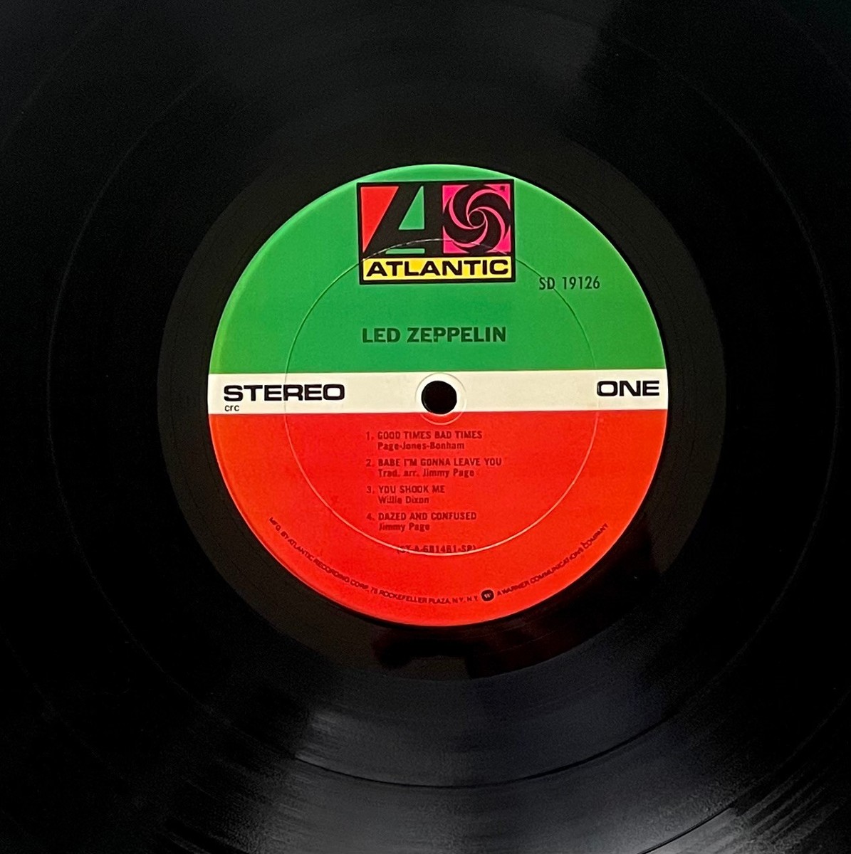 Vtg LED ZEPPELIN 1st Album S/T Yellow Cover RARE 1984 PRESSING Lp